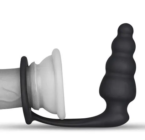 анальная пробка lovetoy combo master cockring plug, черная в Севастополе