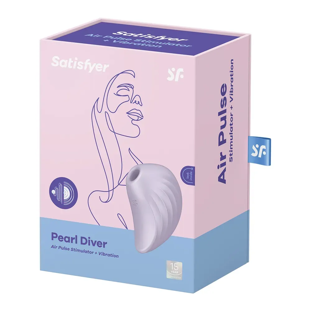 вакуум-волновой бесконтактный стимулятор клитора satisfyer pearl diver, фиолетовый в Севастополе