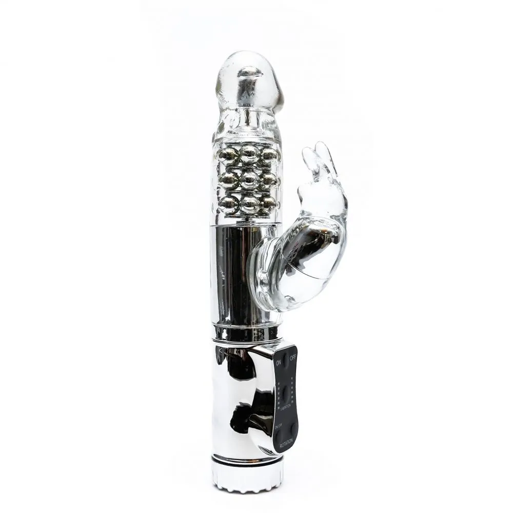 Вибратор Lovetoy Max Fantasy Rampant Rabbit, прозрачный