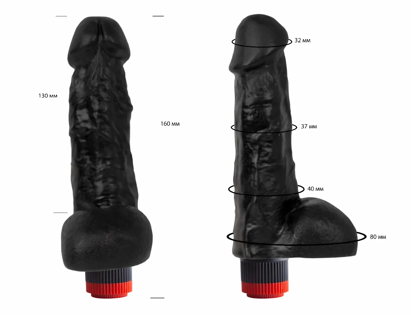 вибромассажер черный  411200ru в Севастополе