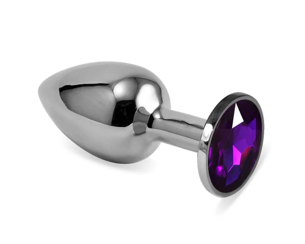 анальная пробка lovetoy малая, с фиолетовым камнем в Севастополе