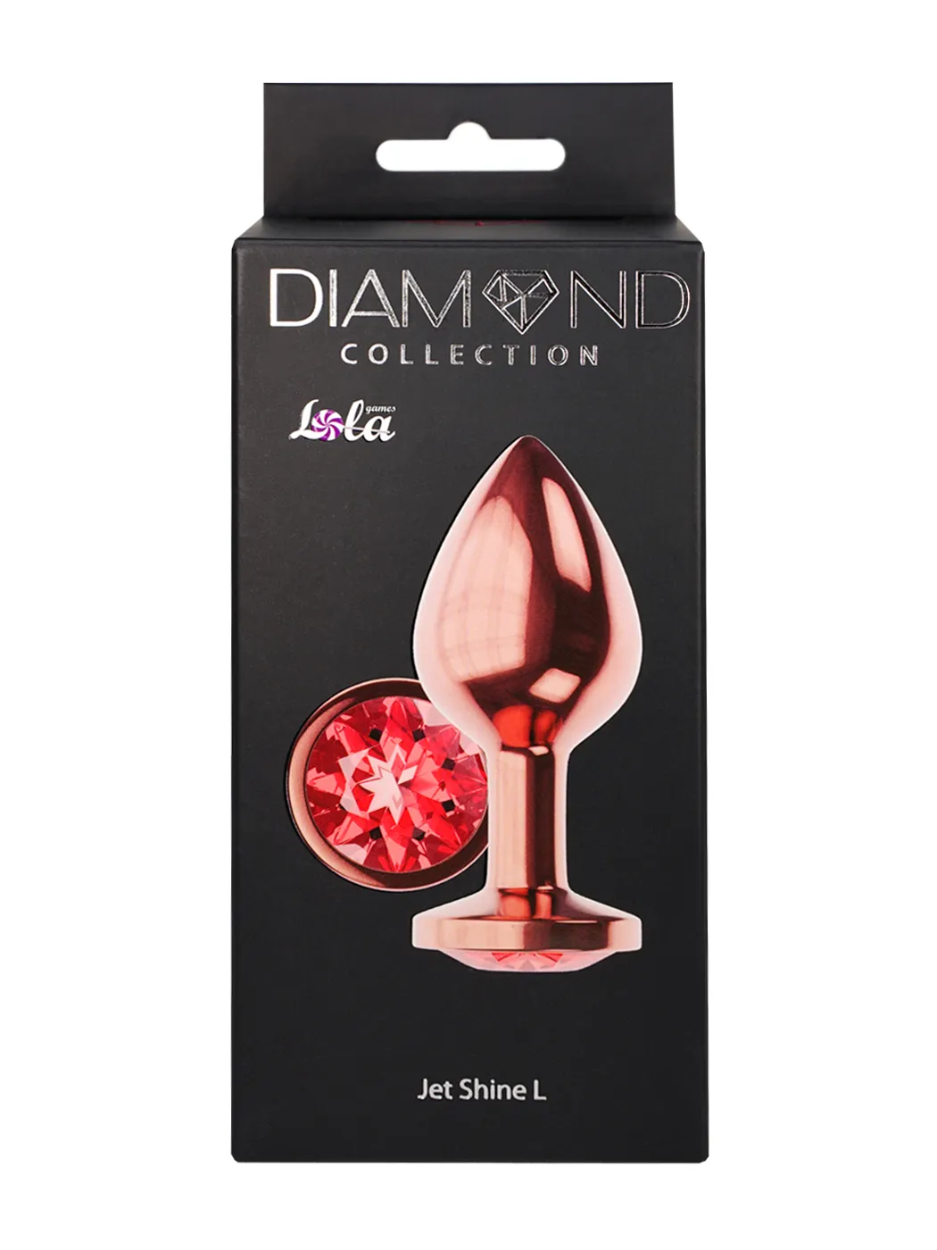 анальная пробка diamond ruby shine l розовое золото 4024-02lola в Севастополе