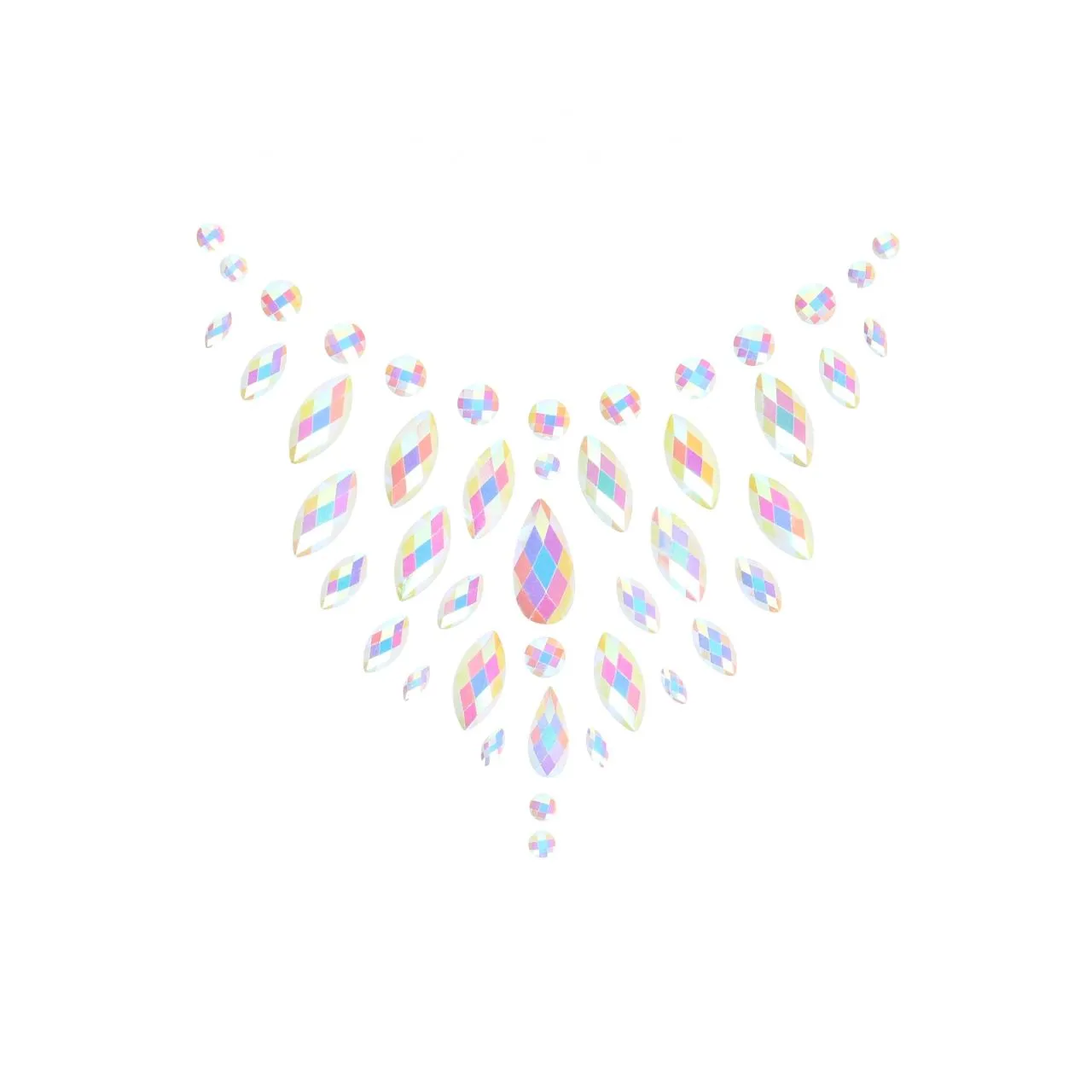 декоративное украшение (камни) на клеевой основе body jewelry stickers - chest - glow in the dark - в Севастополе