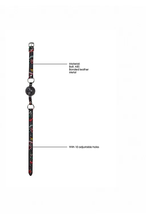 кляп breatheable ball gag old school tattoo style в Севастополе