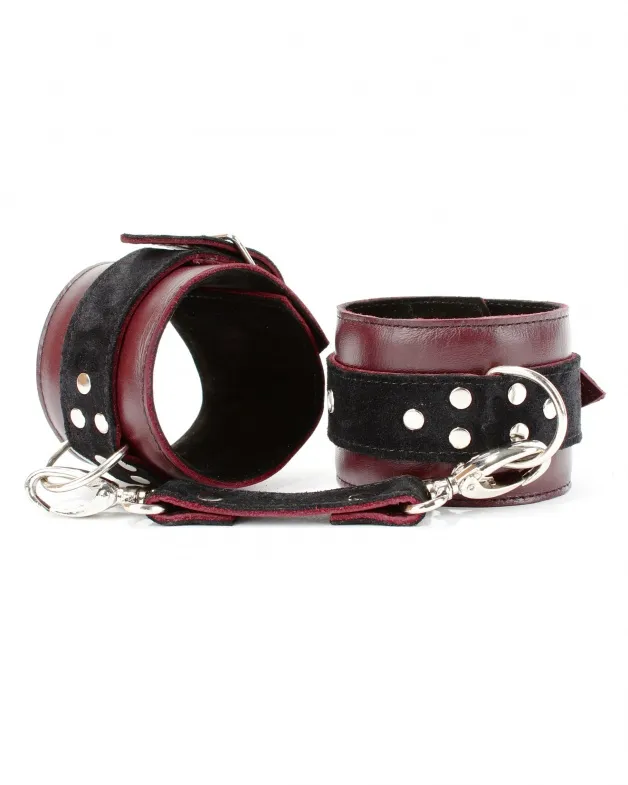 оковы на ноги  lady's arsenal бордо из кожи и замши 67026ars в Севастополе