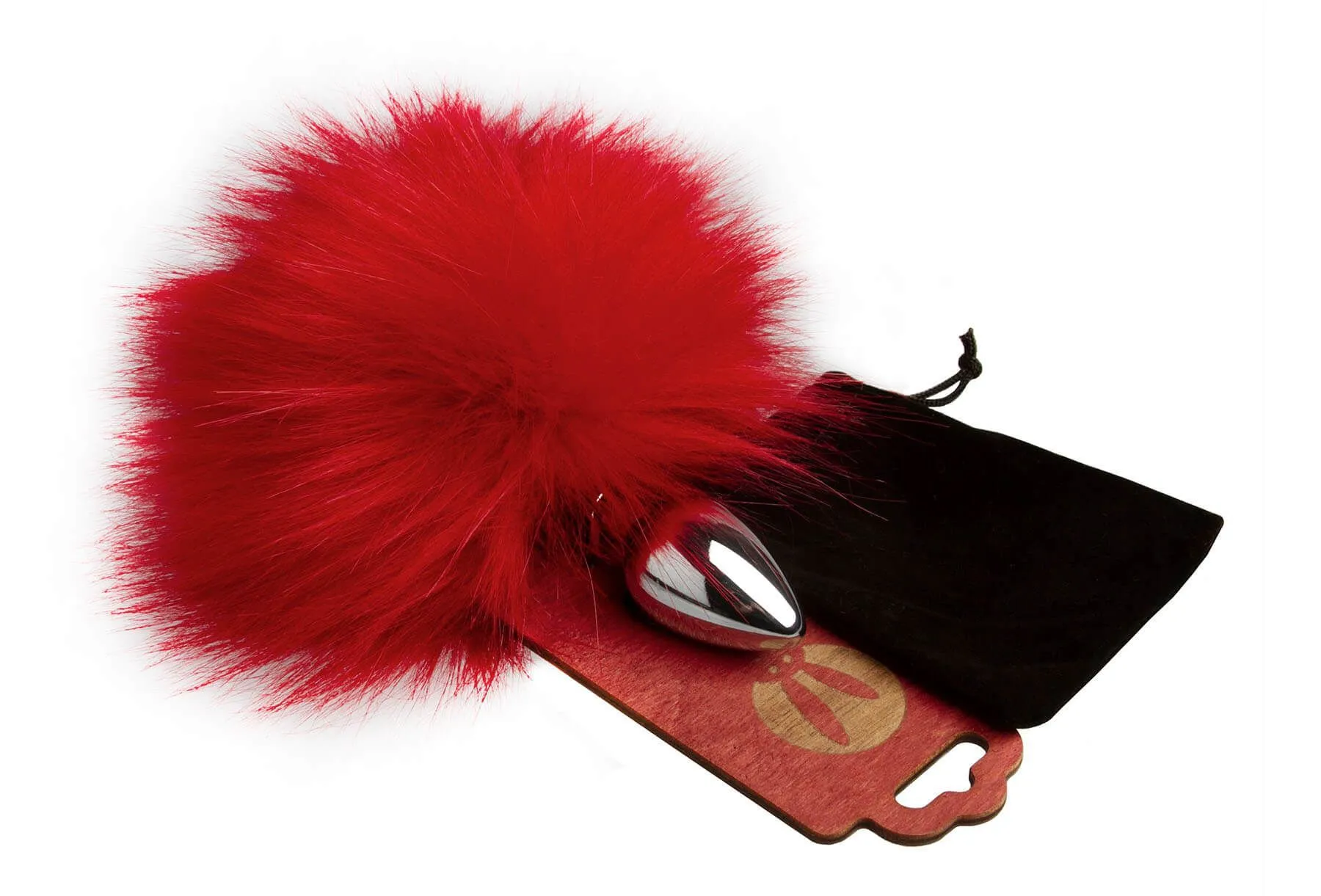 анальная пробка pinkrabbit с хвостом кролика, красная в Севастополе