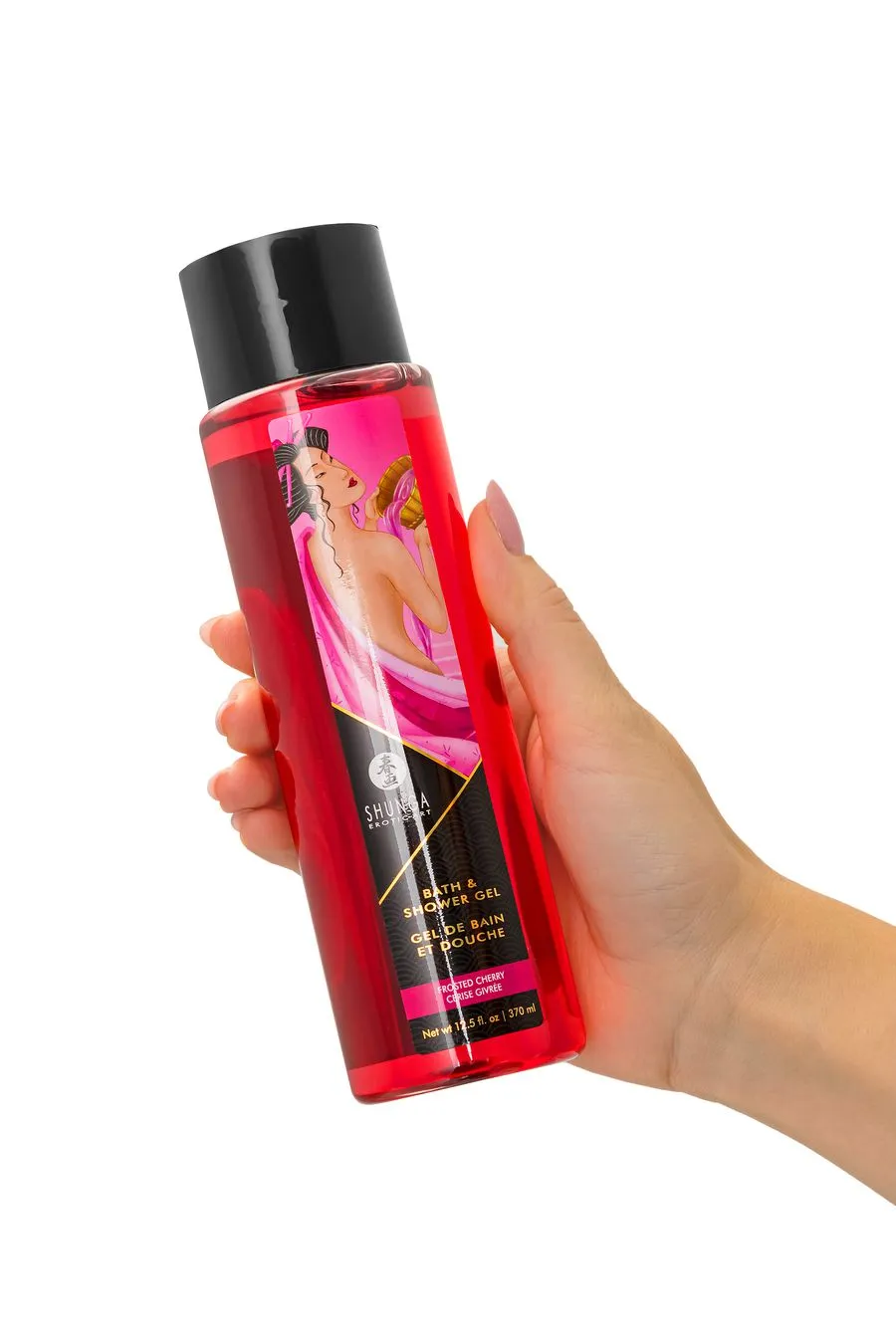 гель для ванны и душа shunga «морозная вишня», съедобный, на водной основе, 370 мл в Севастополе