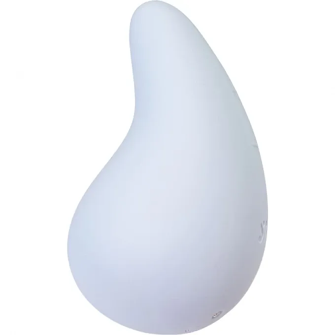 вибромассажер satisfyer dew drop, силикон, голубой, 8,1 см в Севастополе