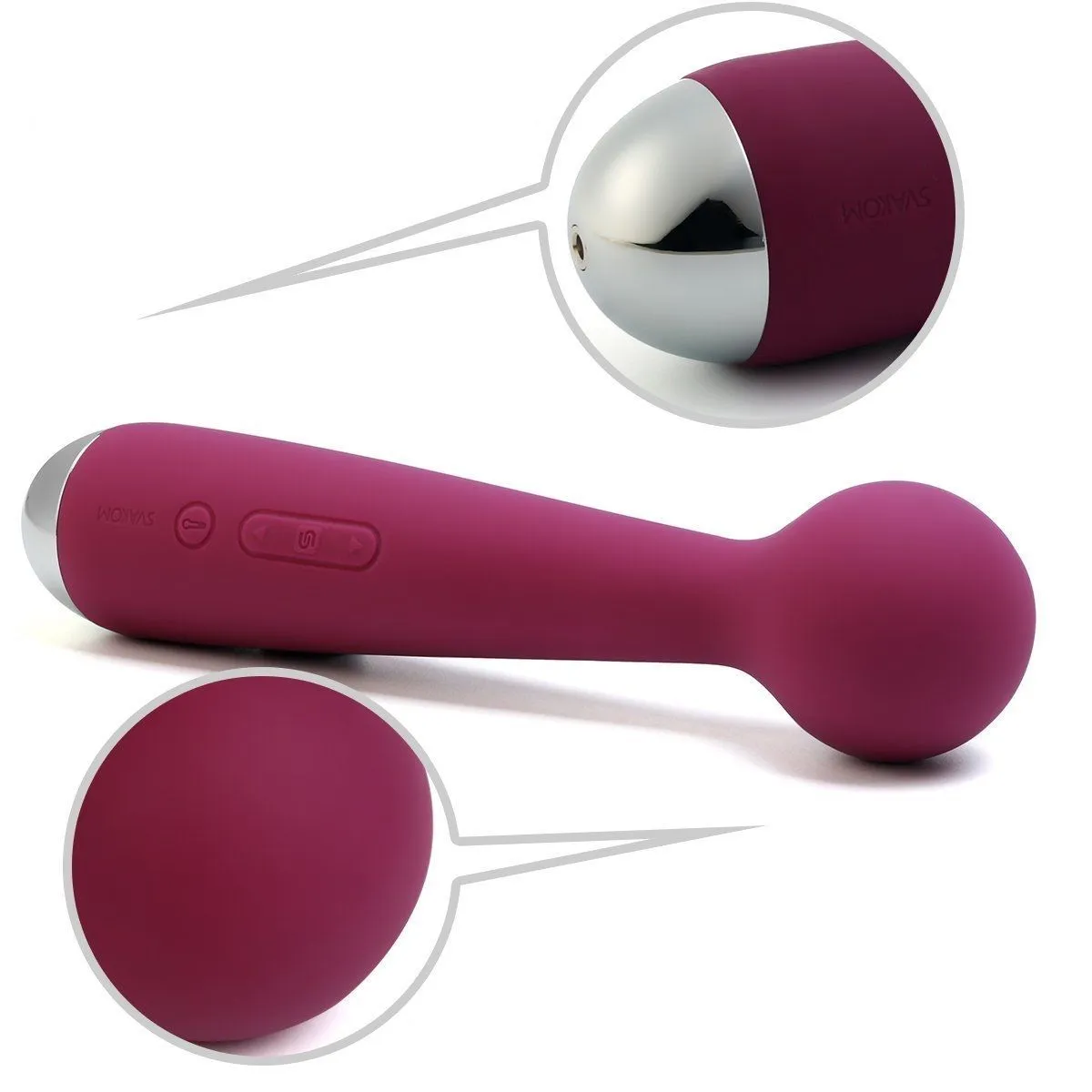 универсальный массажер с насадкой svakom emma, фиолетовый в Севастополе