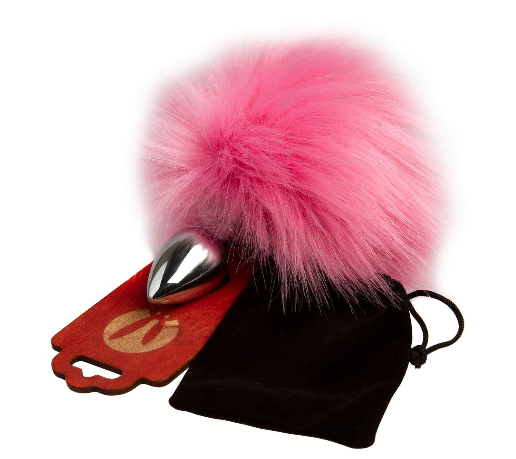 анальная пробка pinkrabbit с хвостом кролика, розовая в Севастополе