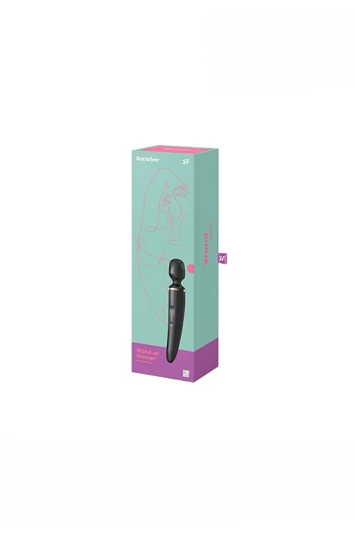 Универсальный вибромассажер Satisfyer Wand-er Woman (Black/Gold)