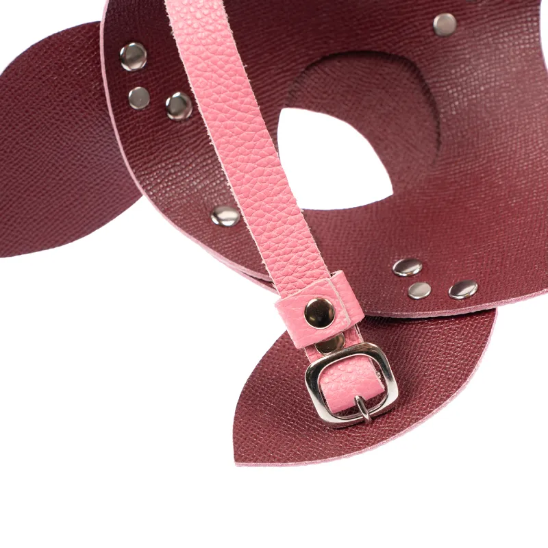 маска кошки с серёжкой, розовая в Севастополе