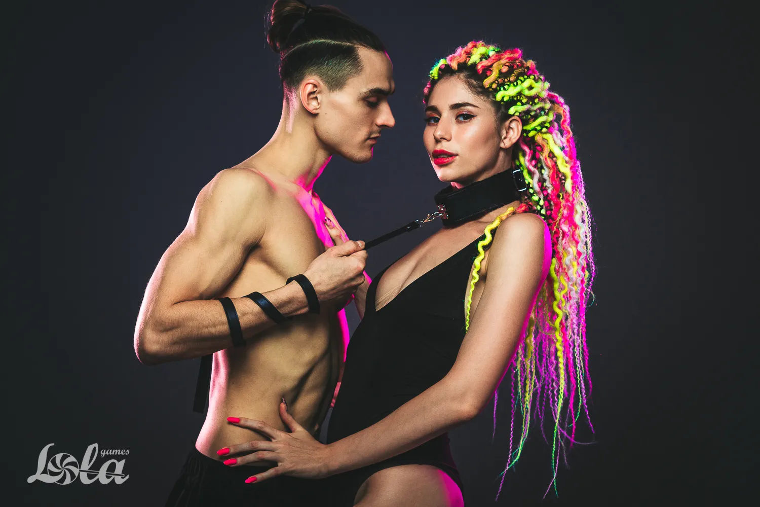 ошейник party hard circus black 1085-01lola в Севастополе