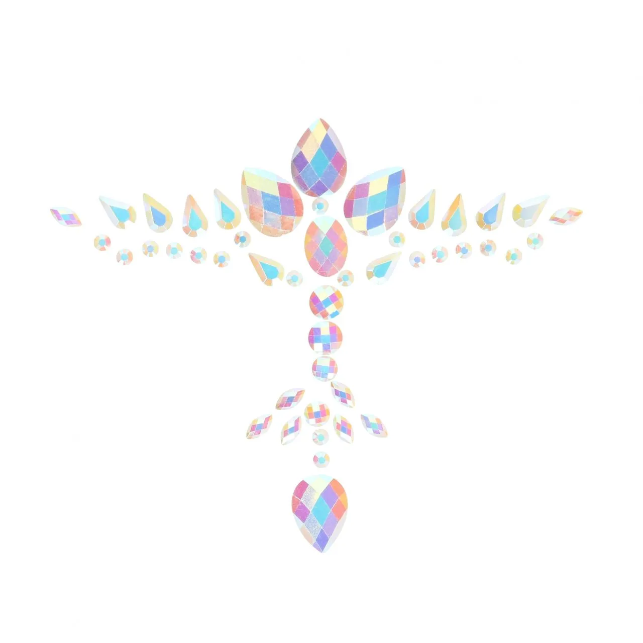 декоративное украшение (камни) на клеевой основе body jewelry stickers - chest - glow in the dark - в Севастополе