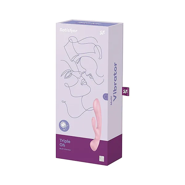 нереалистичный вибромассажер satisfyer triple oh, розовый в Севастополе