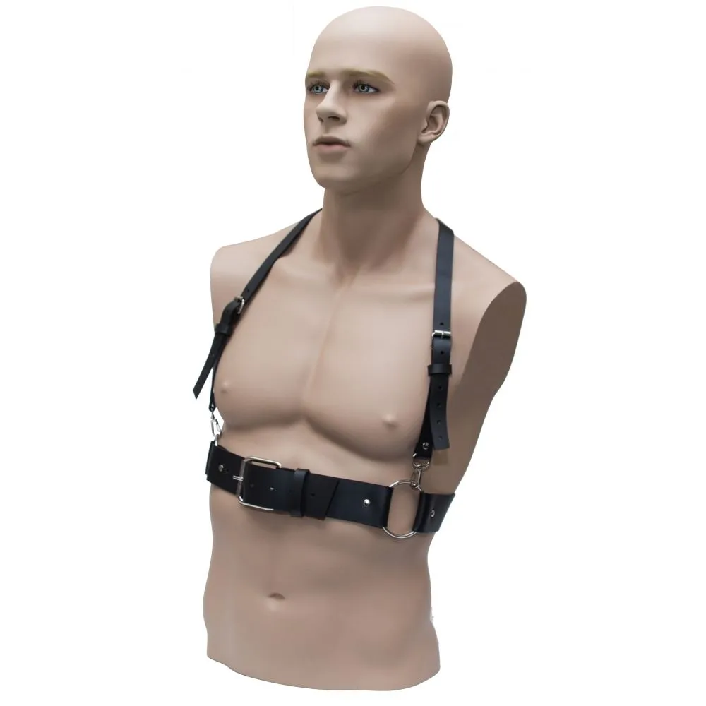 Бондажный комплект мужской Lapin Rose с широким ремнем, M-L