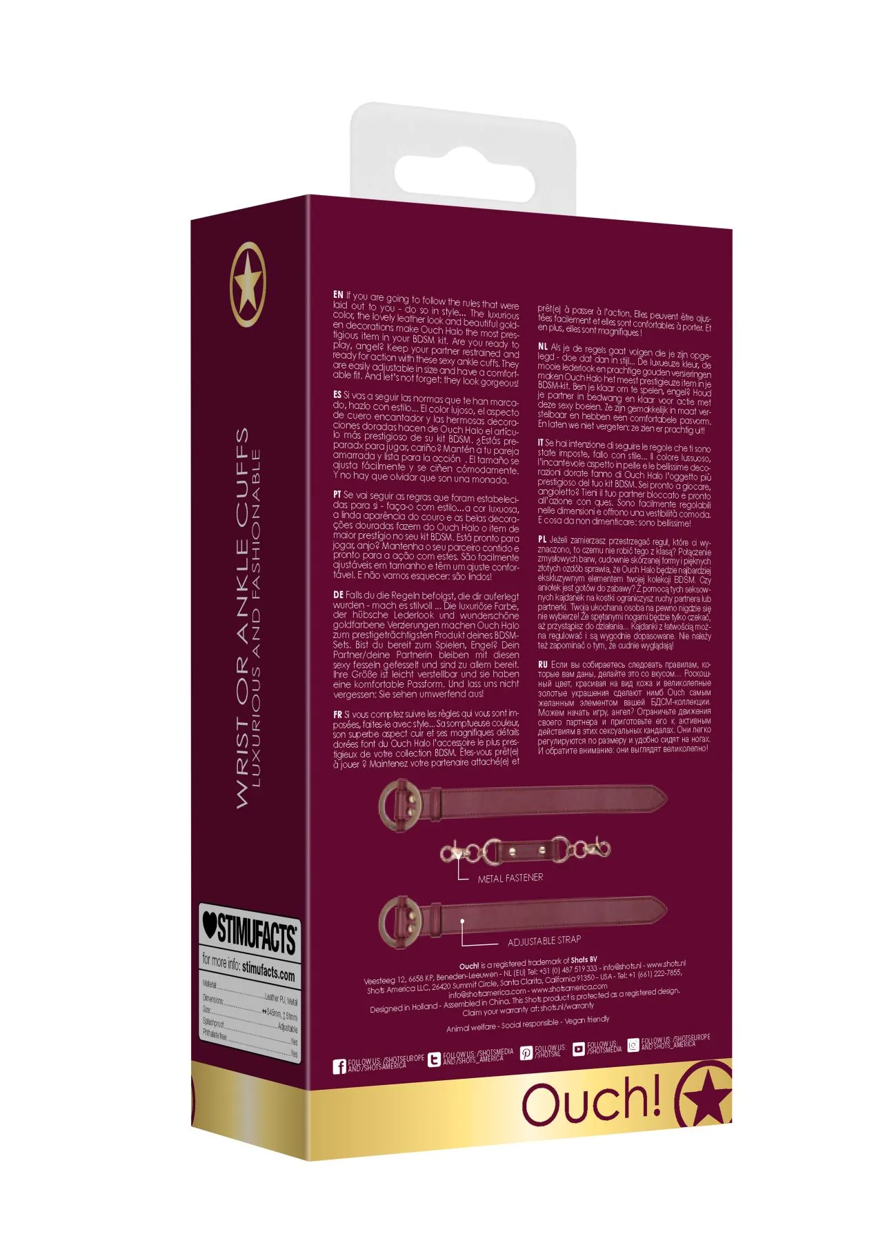 наручники ouch halo - wrist & ankle cuffs в Севастополе