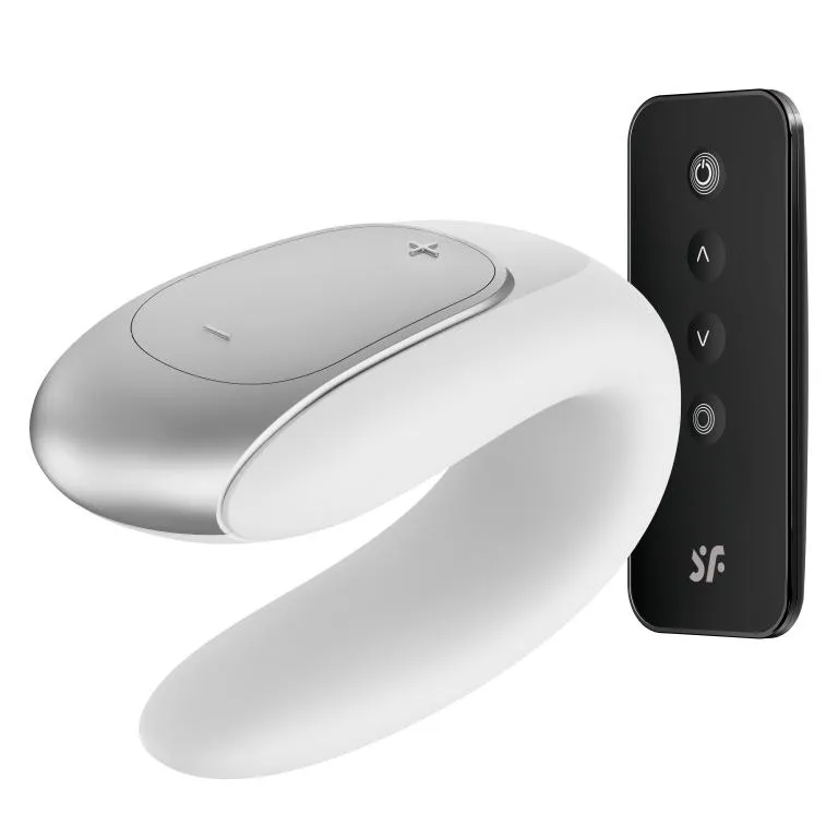 парный вибратор satisfyer double fun с возможностью управления через пульт и приложение (белый) в Севастополе