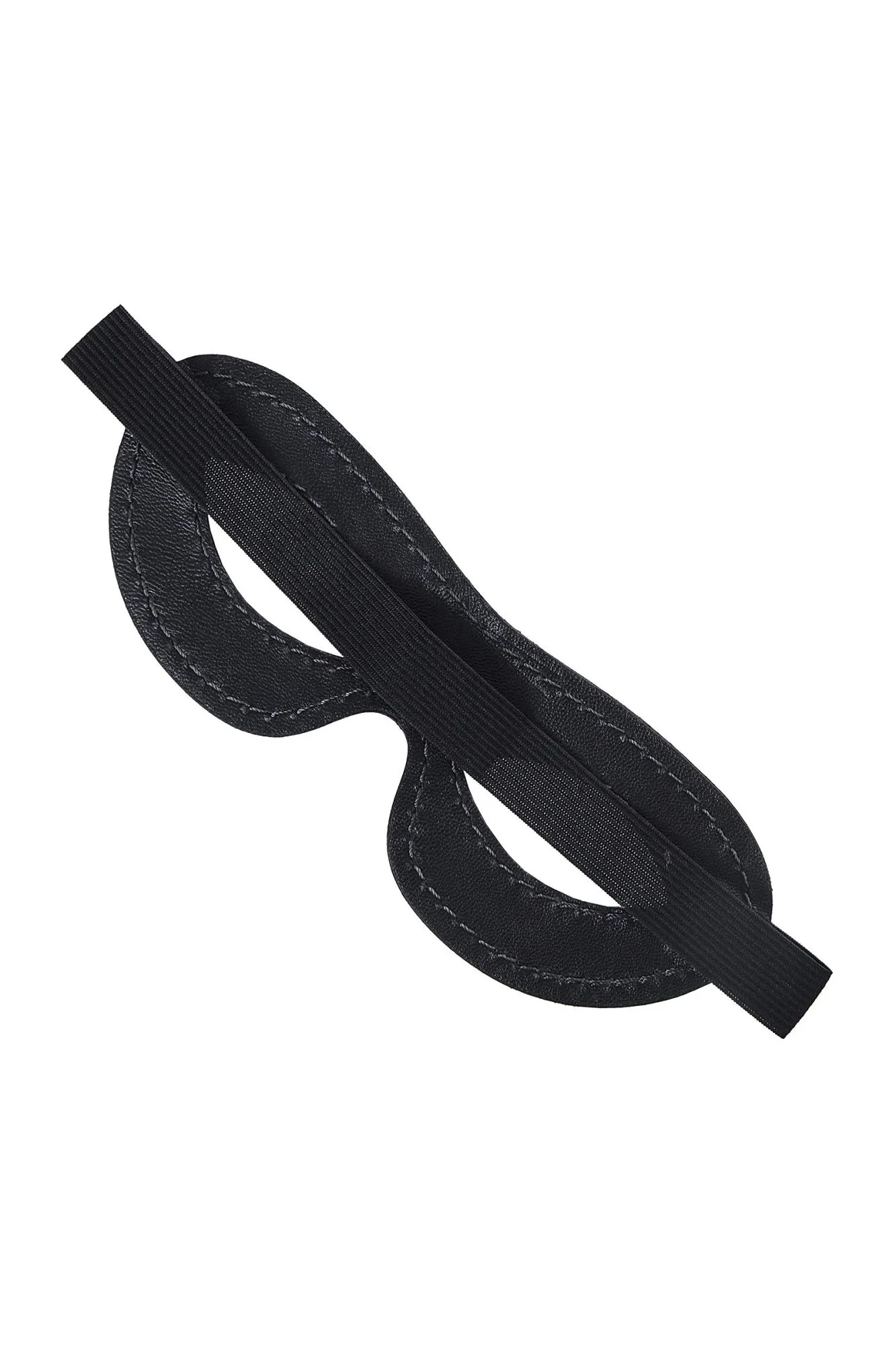 маска pecado bdsm, открытая овальная, натуральная кожа, черная в Севастополе