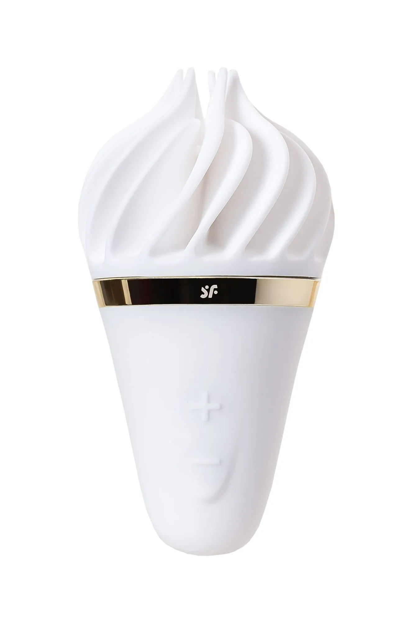 вибромассажер satisfyer layons sweet treat, силикон, белый, 10,4 см. в Севастополе