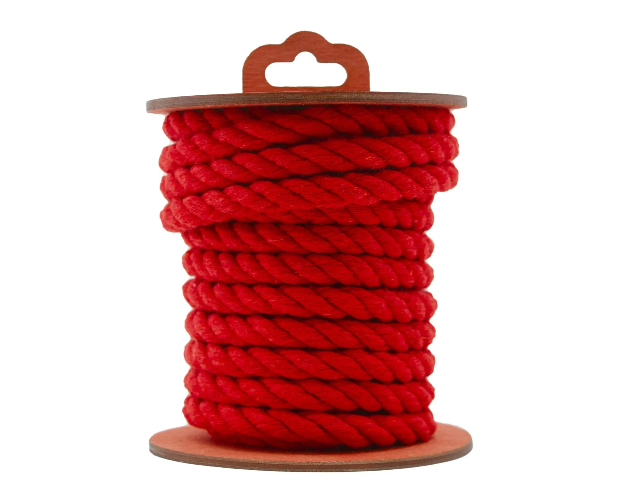 хлопковая веревка для шибари, на катушке красная, 5 м в Севастополе