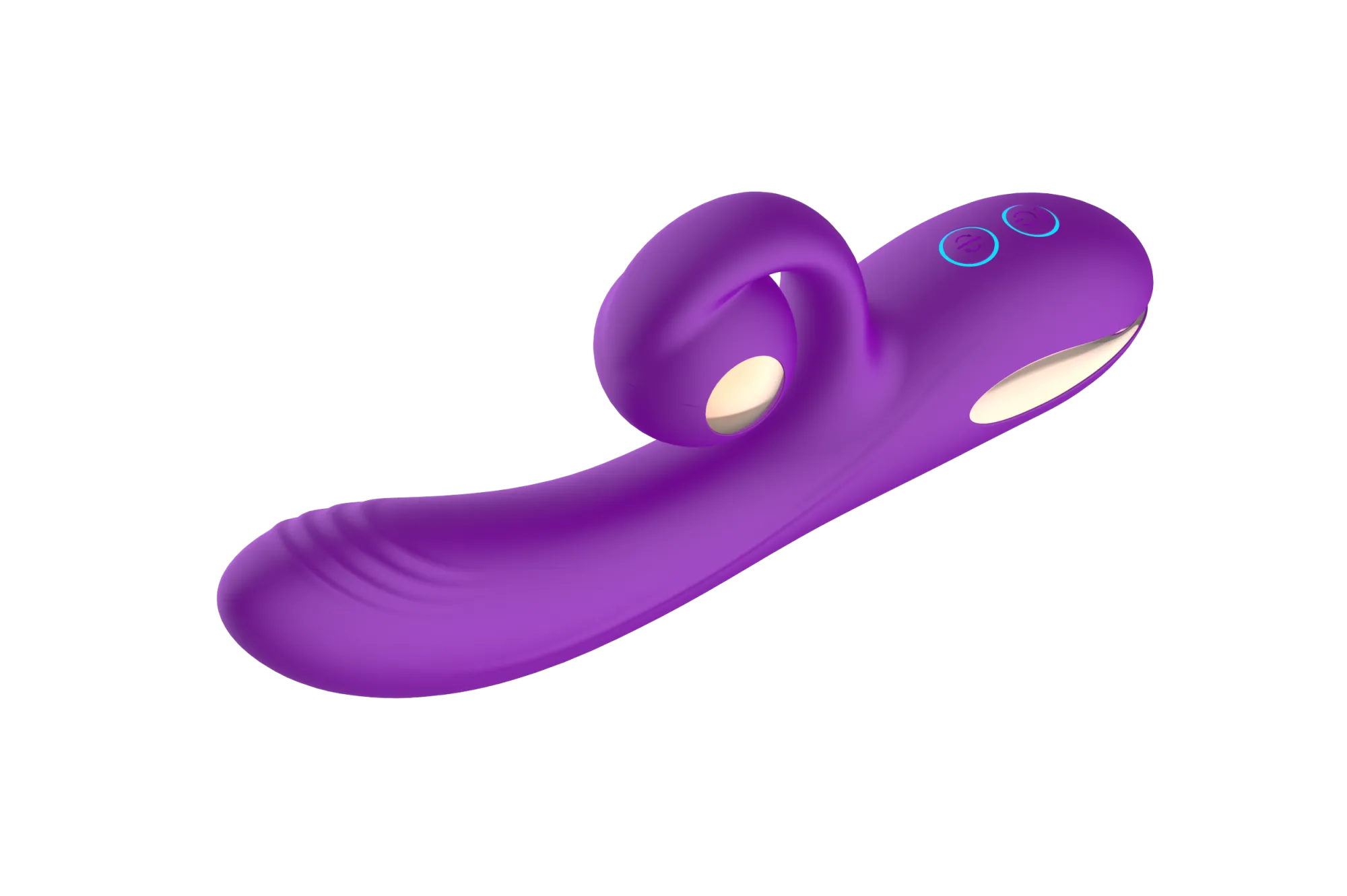 силиконовый вибратор-кролик с функцией вращения sw3052-purple в Севастополе