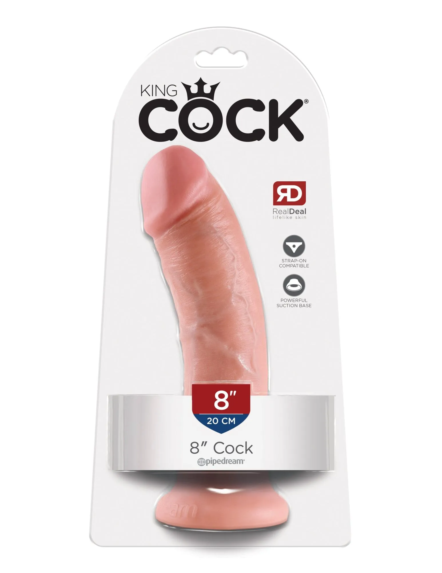 фаллоимитатор king cock 8" cock - flesh pipedream 550321pd в Севастополе