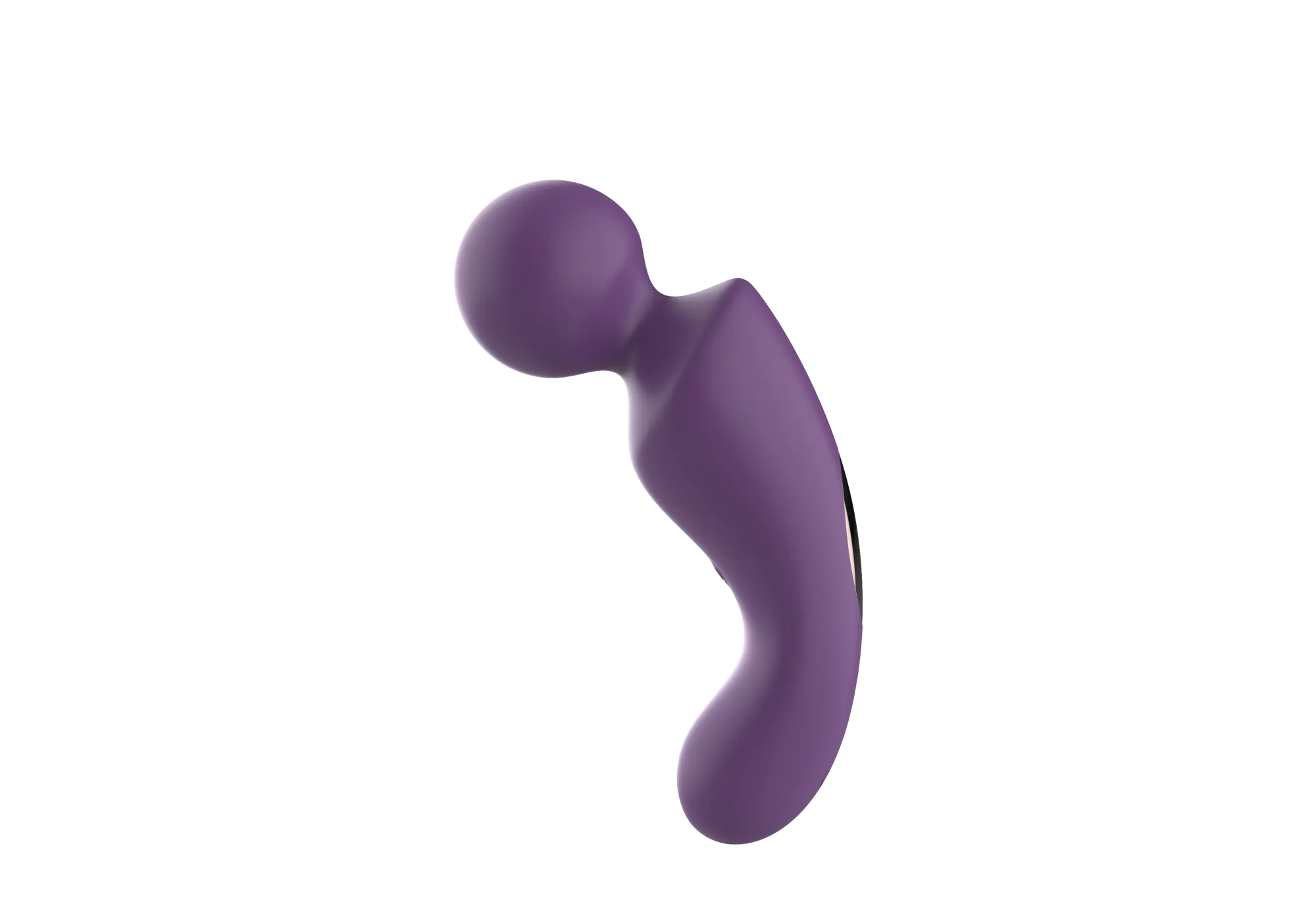 вибратор- вонд с изогнутым корпусом secwell sw24125-purple в Севастополе