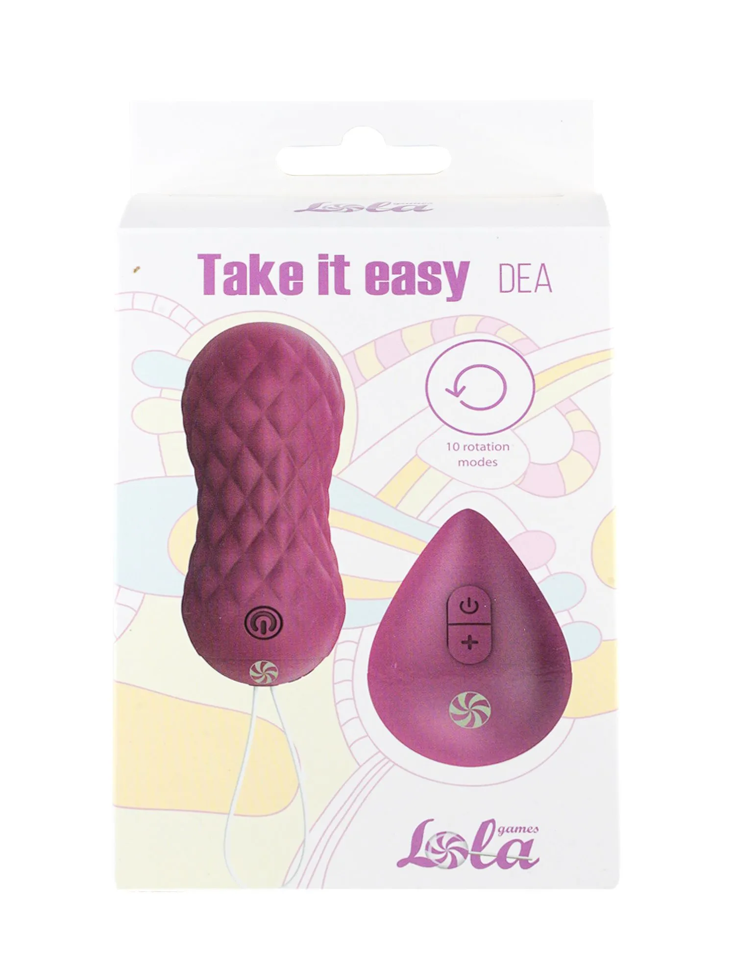 вращающиеся виброшарики на пульте take it easy dea purple 9021-06lola в Севастополе