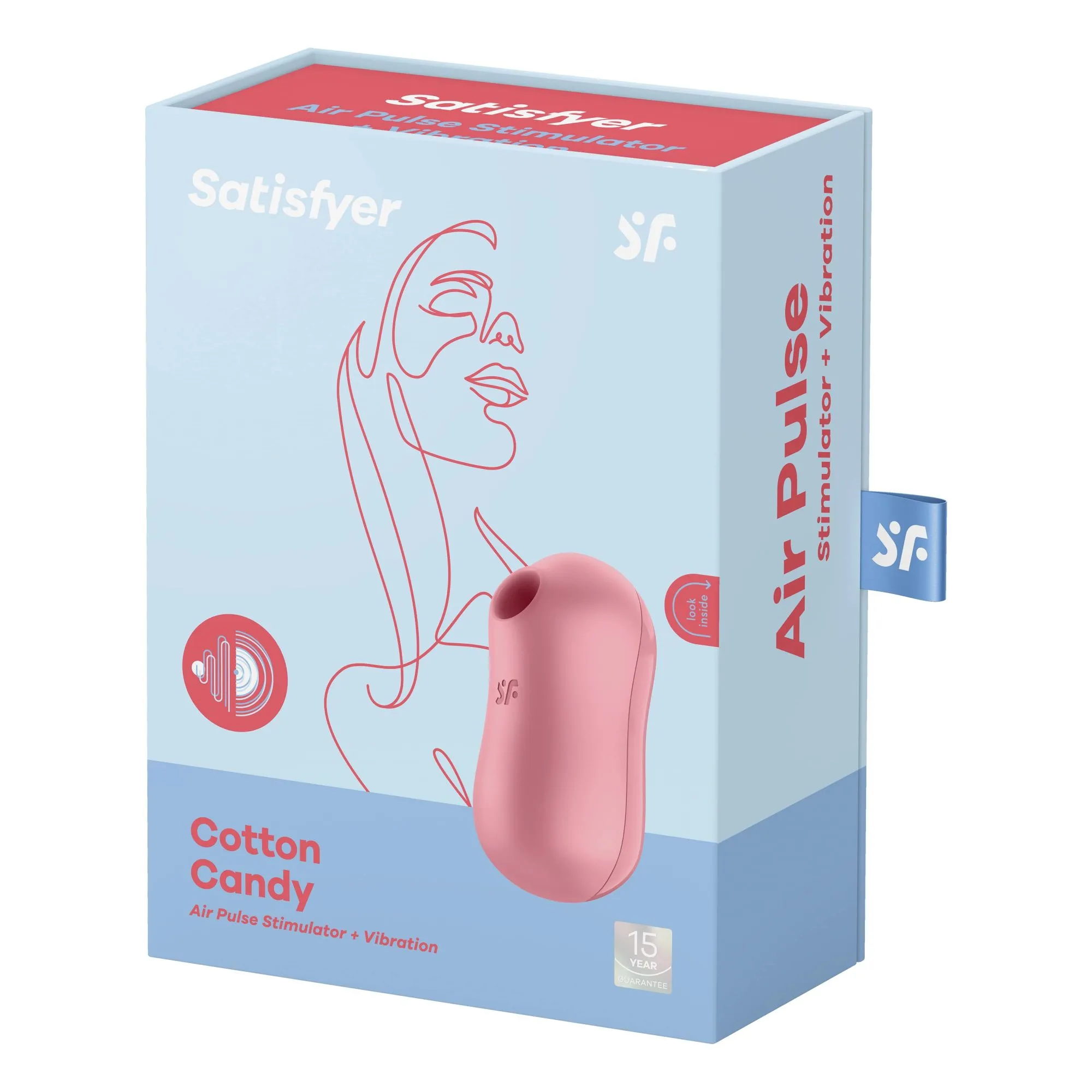 вакуумный массажер satisfyer cotton candy light red 037219sa в Севастополе