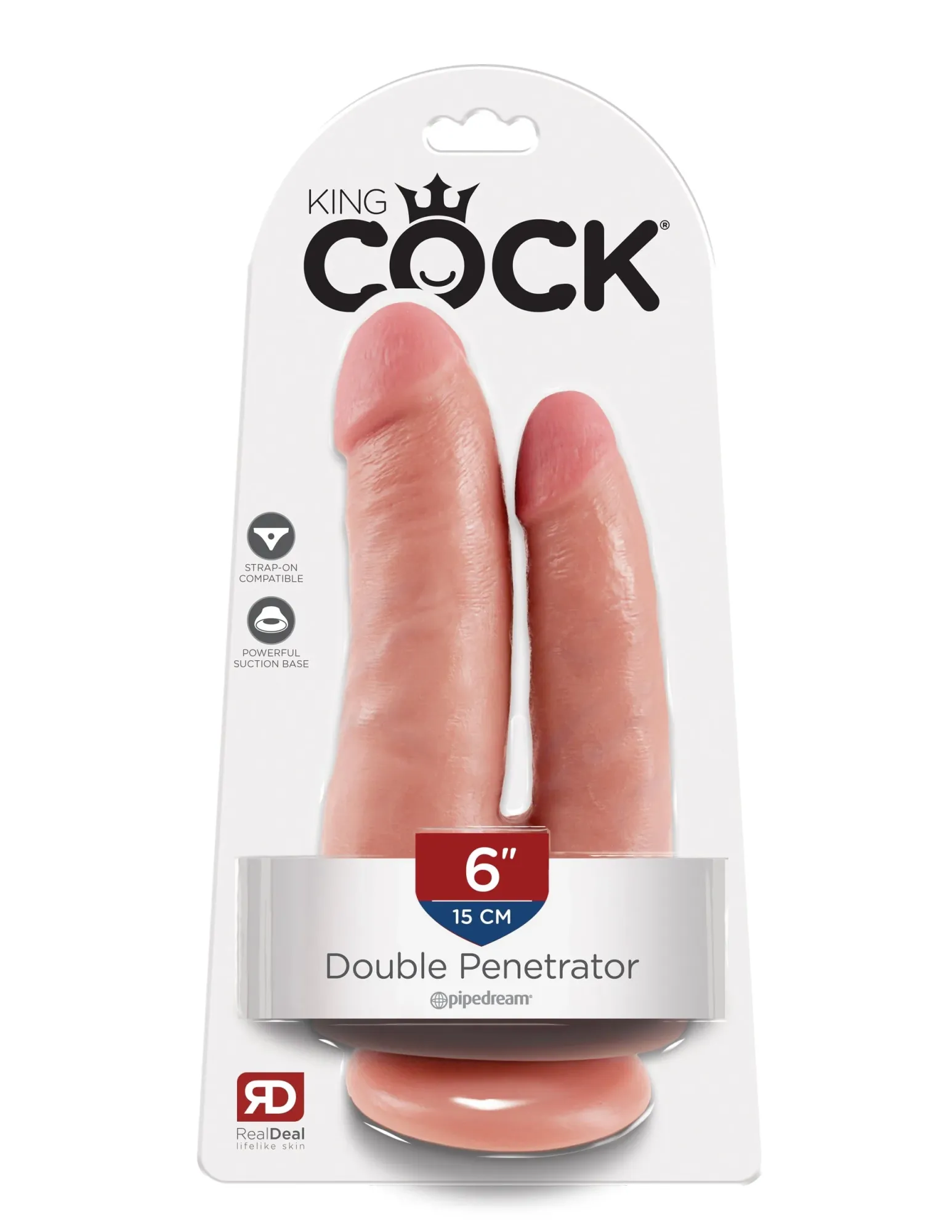 фаллоимитатор king cock double penetrator - flesh pipedream 551221pd в Севастополе