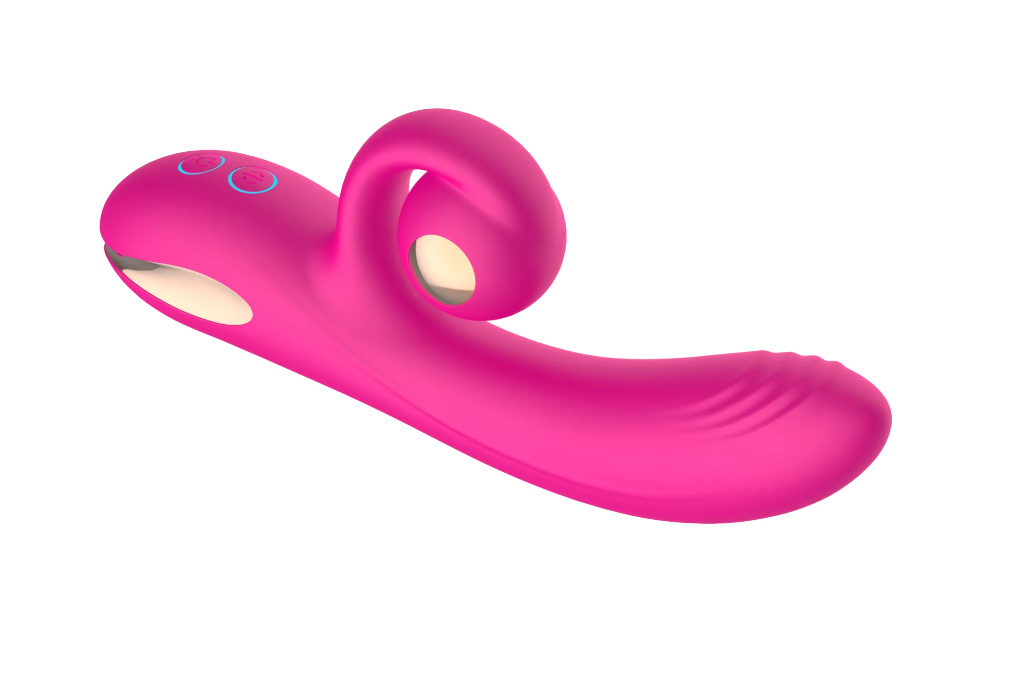силиконовый вибратор-кролик с функцией вращения sw3052-hot-pink в Севастополе