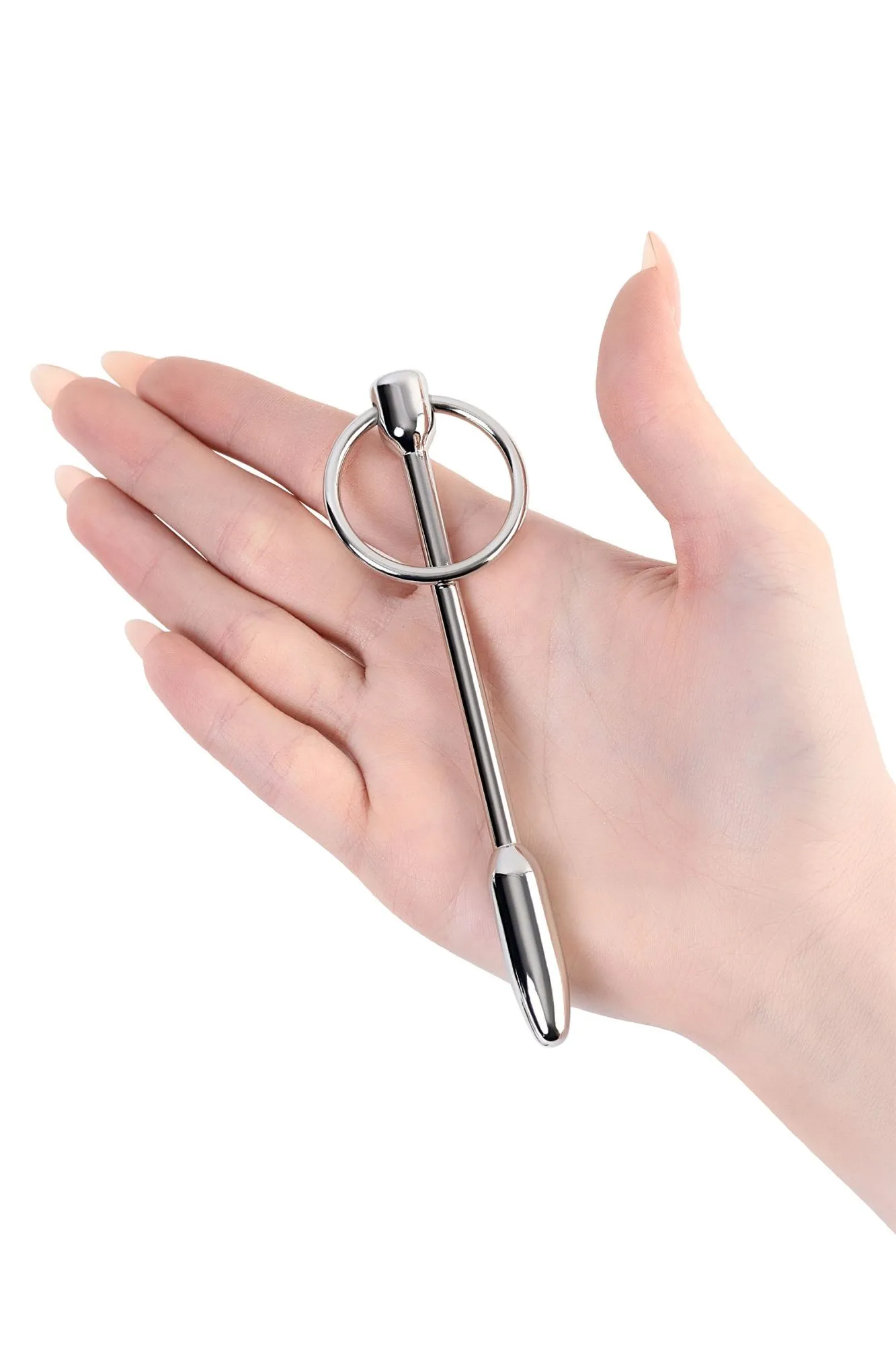 уретральный плаг-пуля toyfa metal с кольцом в основании, серебряный в Севастополе