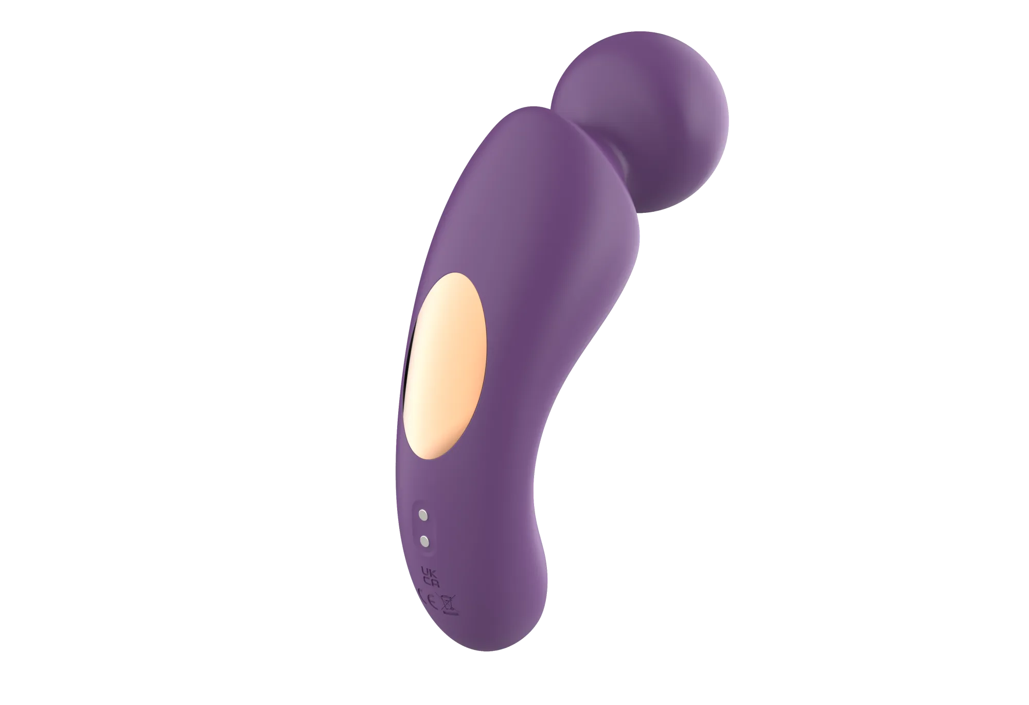 вибратор- вонд с изогнутым корпусом secwell sw24125-purple в Севастополе