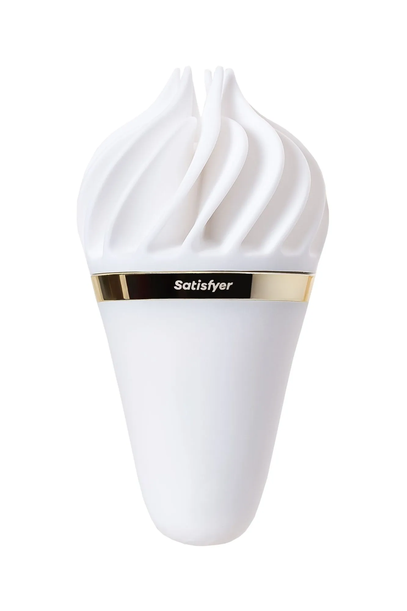 вибромассажер satisfyer layons sweet treat, силикон, белый, 10,4 см. в Севастополе