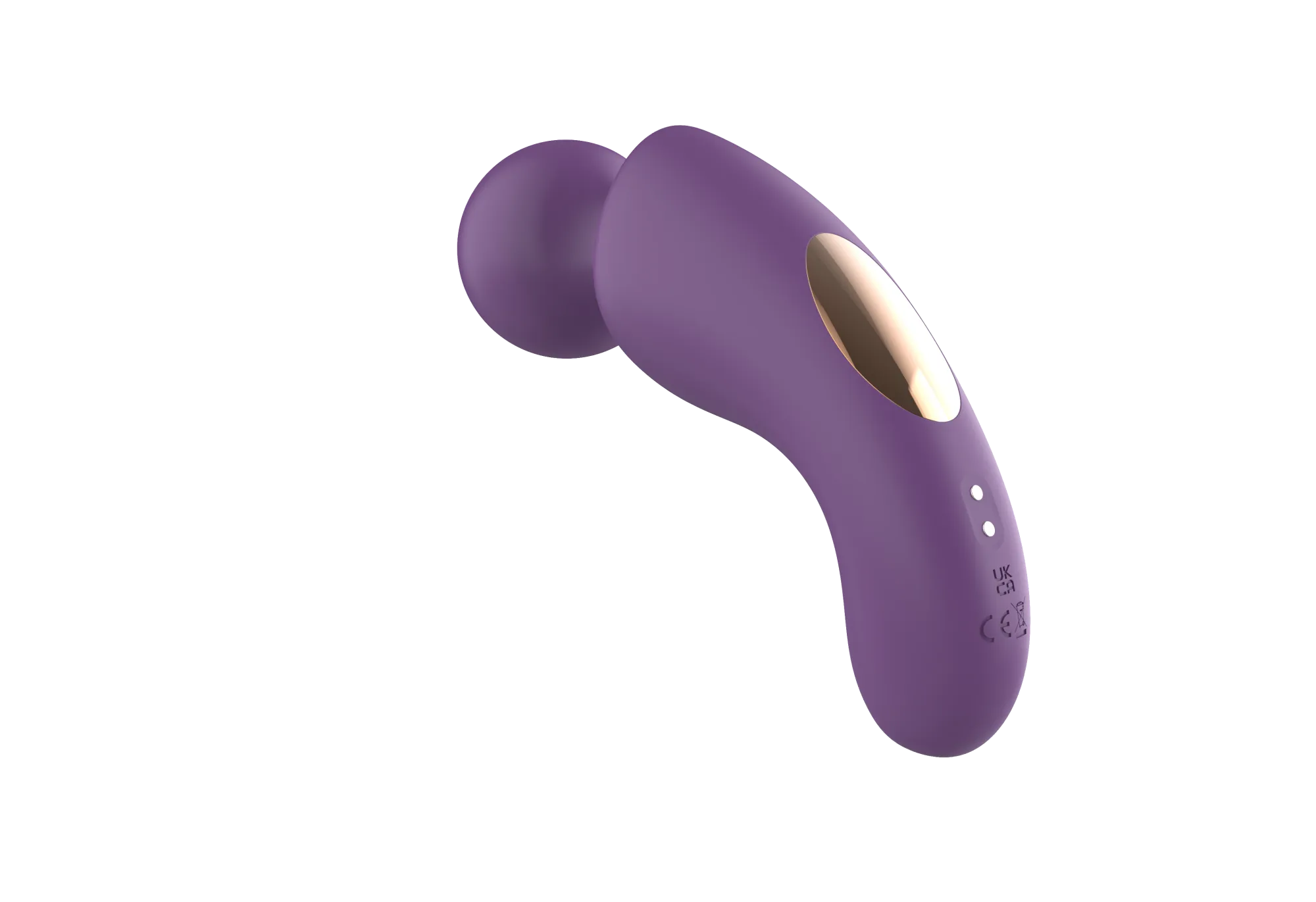 вибратор- вонд с изогнутым корпусом secwell sw24125-purple в Севастополе