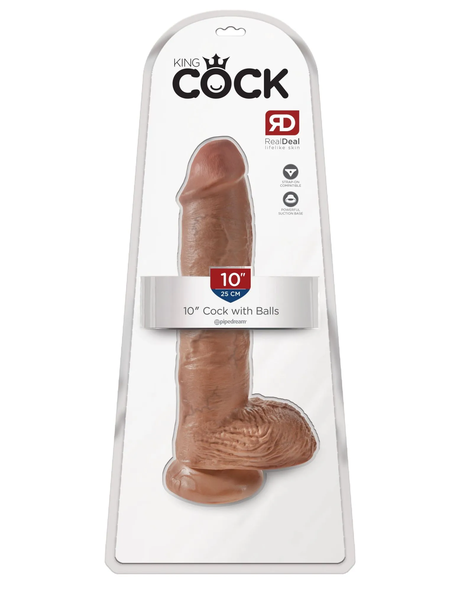 фаллоимитатор king cock 25 см мулат cock with balls pipedream 550922pd в Севастополе