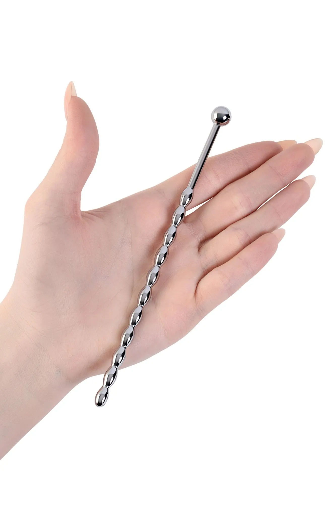 уретральный плаг-косичка metal by toyfa длинный, серебряный в Севастополе