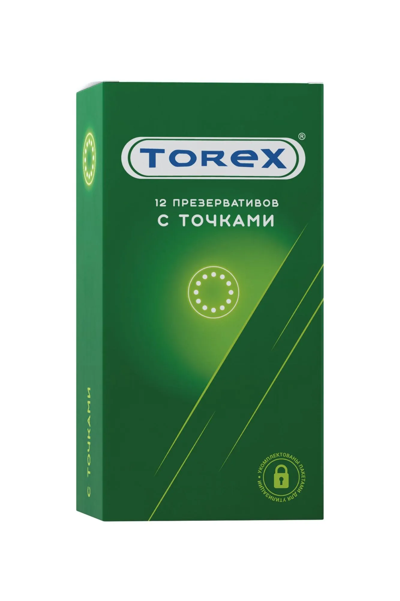 презервативы torex, точечные, латекс, 18,5 см, 5,4 см, 12 шт. в Севастополе