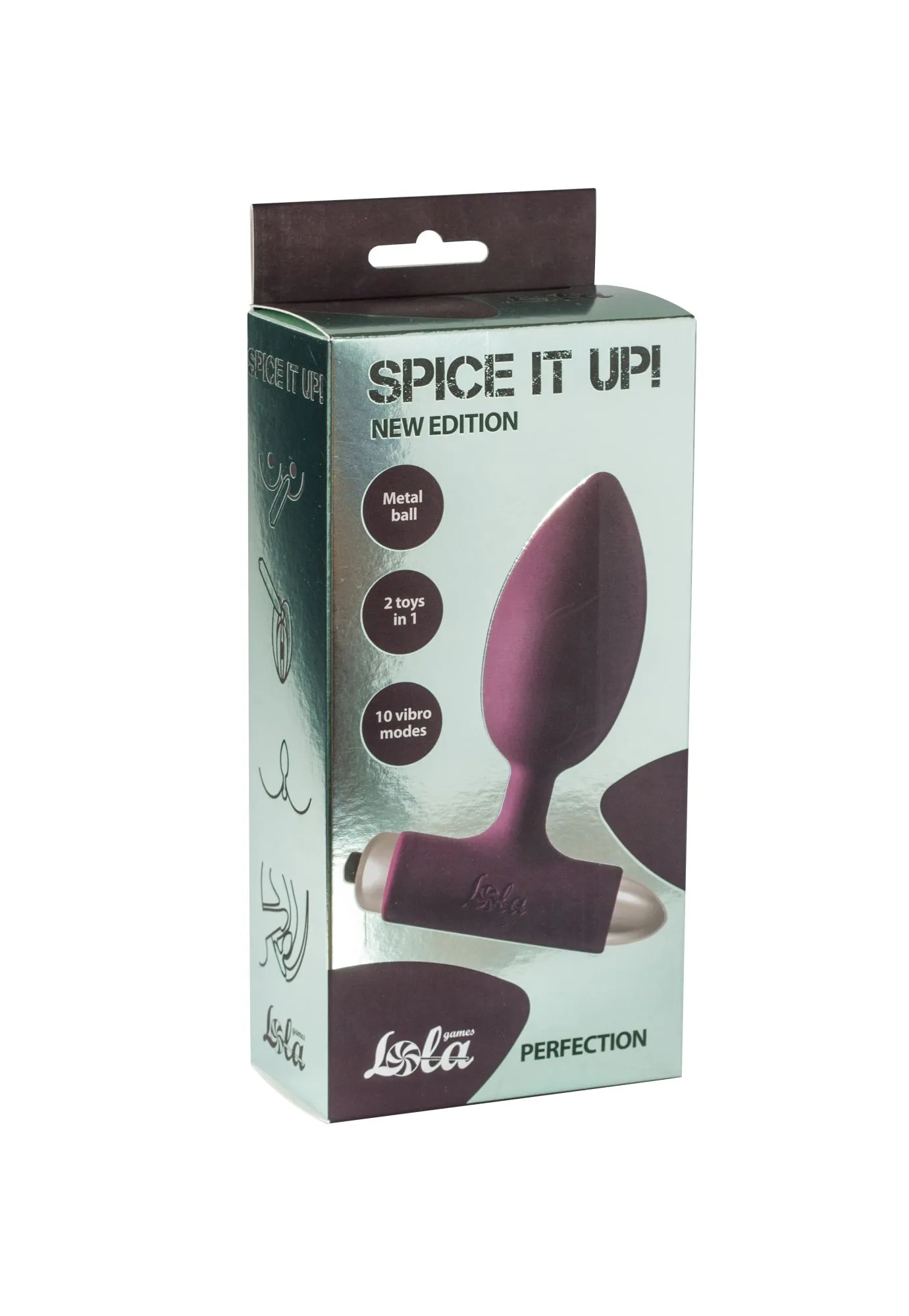 анальная пробка с вибрацией spice it up new edition perfection wine red 8014-03lola в Севастополе