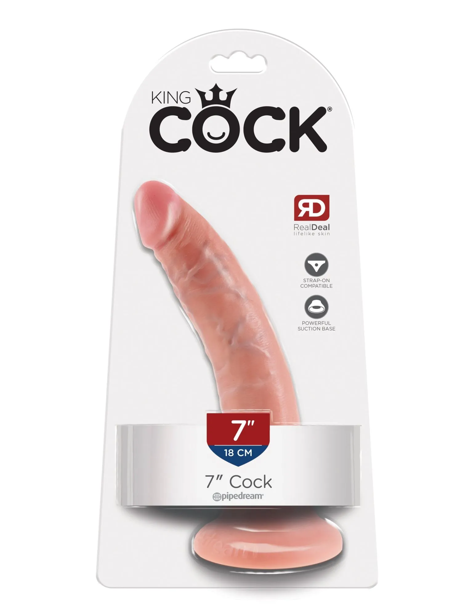фаллоимитатор king cock 7" cock - flesh pipedream 550221pd в Севастополе