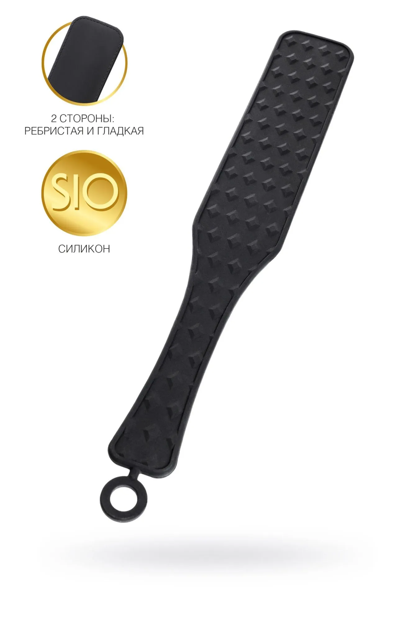 шлепалка toyfa theatre, силикон, чёрная, 37,5 см в Севастополе