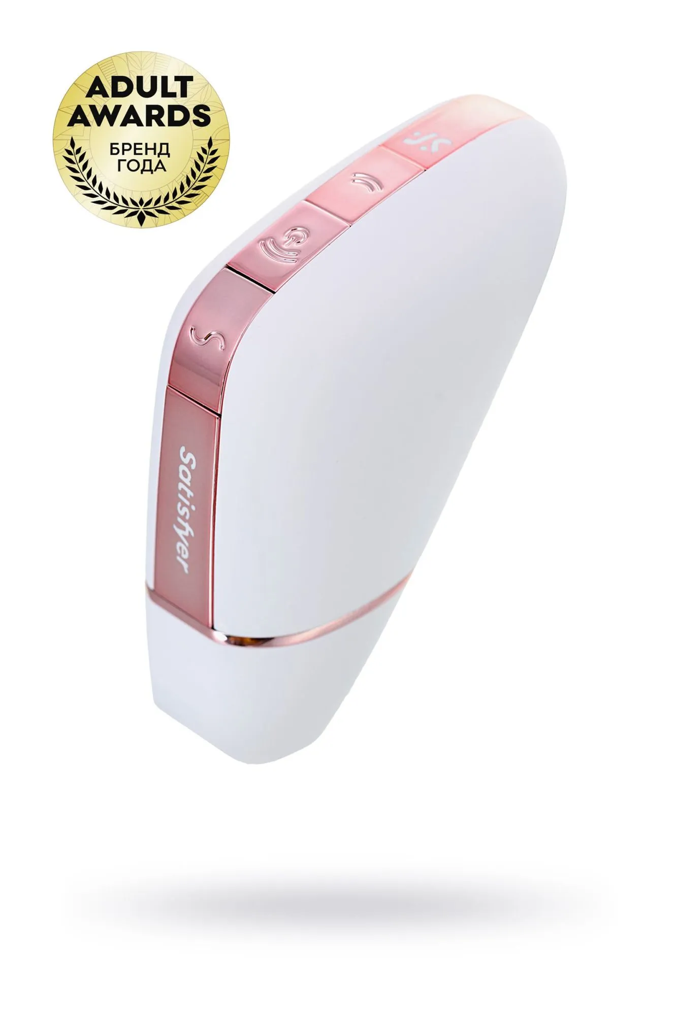 вакуум-волновой бесконтактный стимулятор клитора satisfyer love triangle, силикон, белый, 8,8 см. в Севастополе