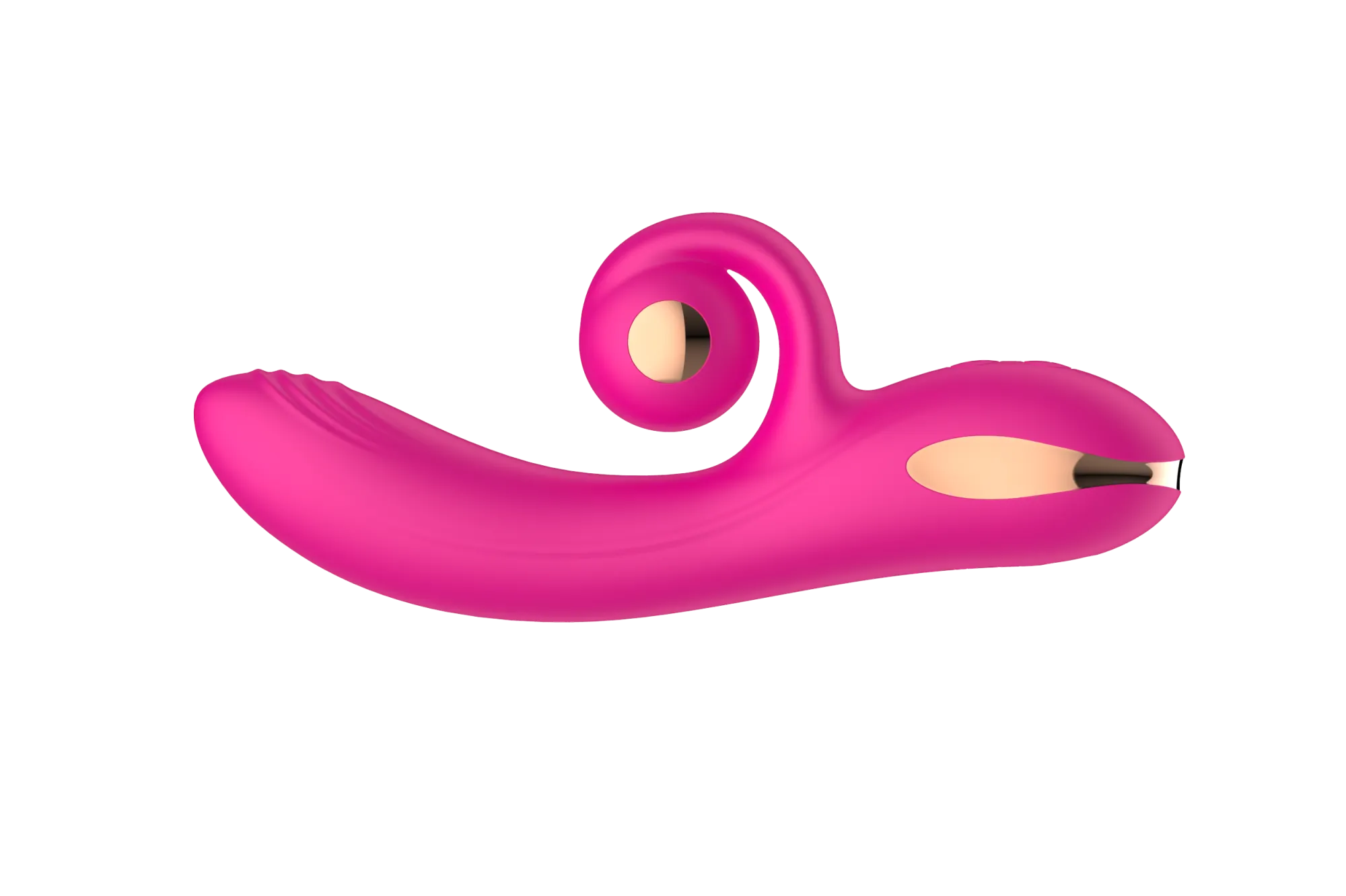 силиконовый вибратор-кролик с функцией вращения sw3052-hot-pink в Севастополе