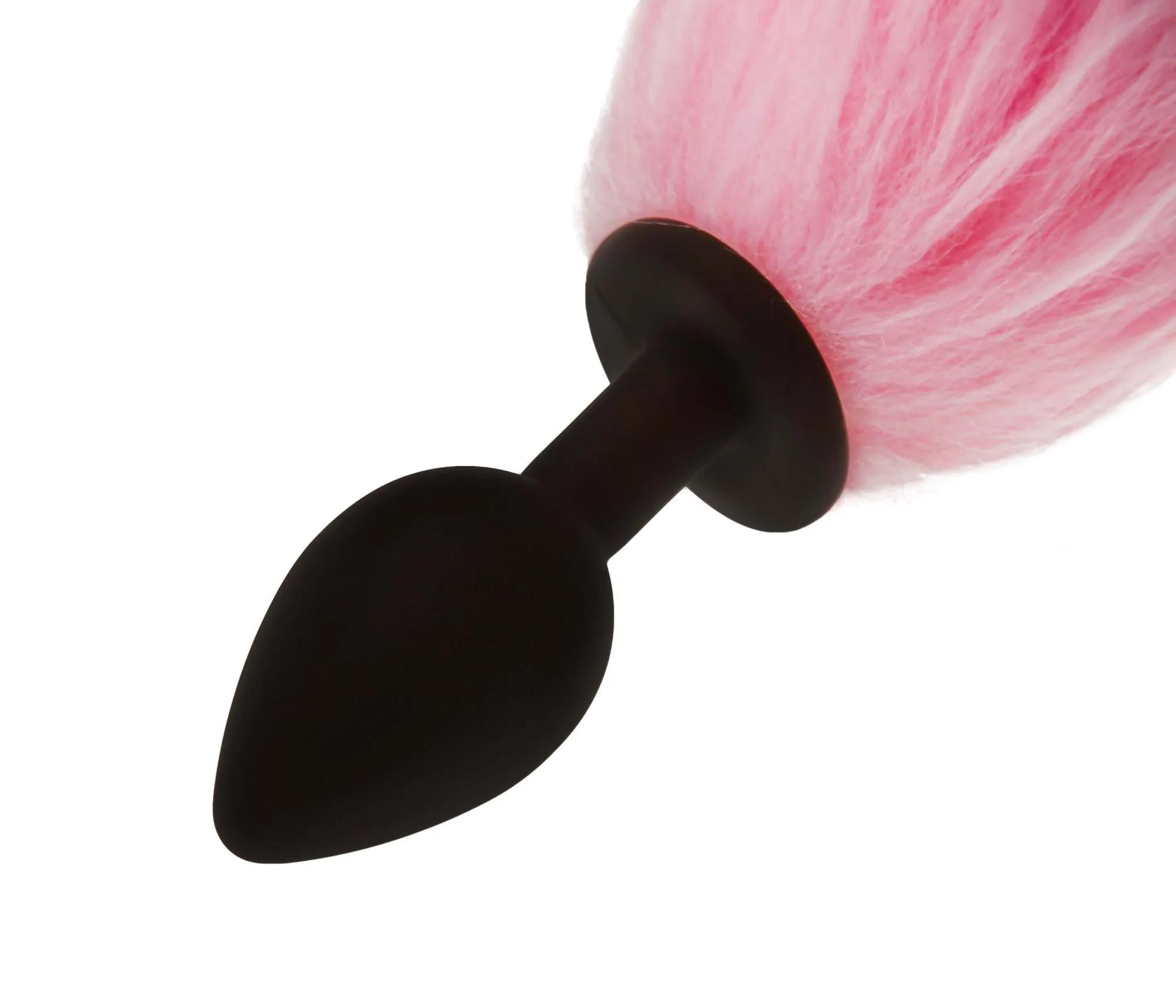 led пробка с длинным хвостом силиконовая, розовая в Севастополе