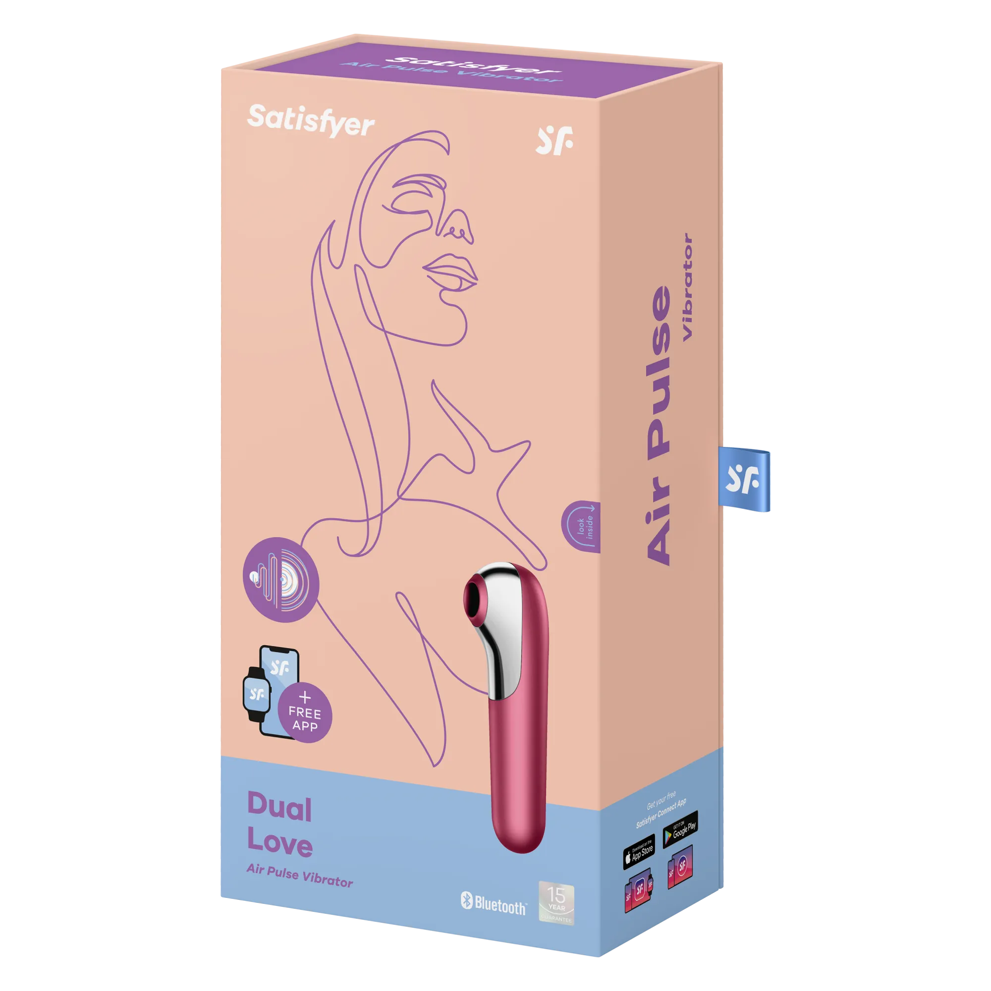 вакуумный массажер satisfyer dual love pink 003054sa в Севастополе