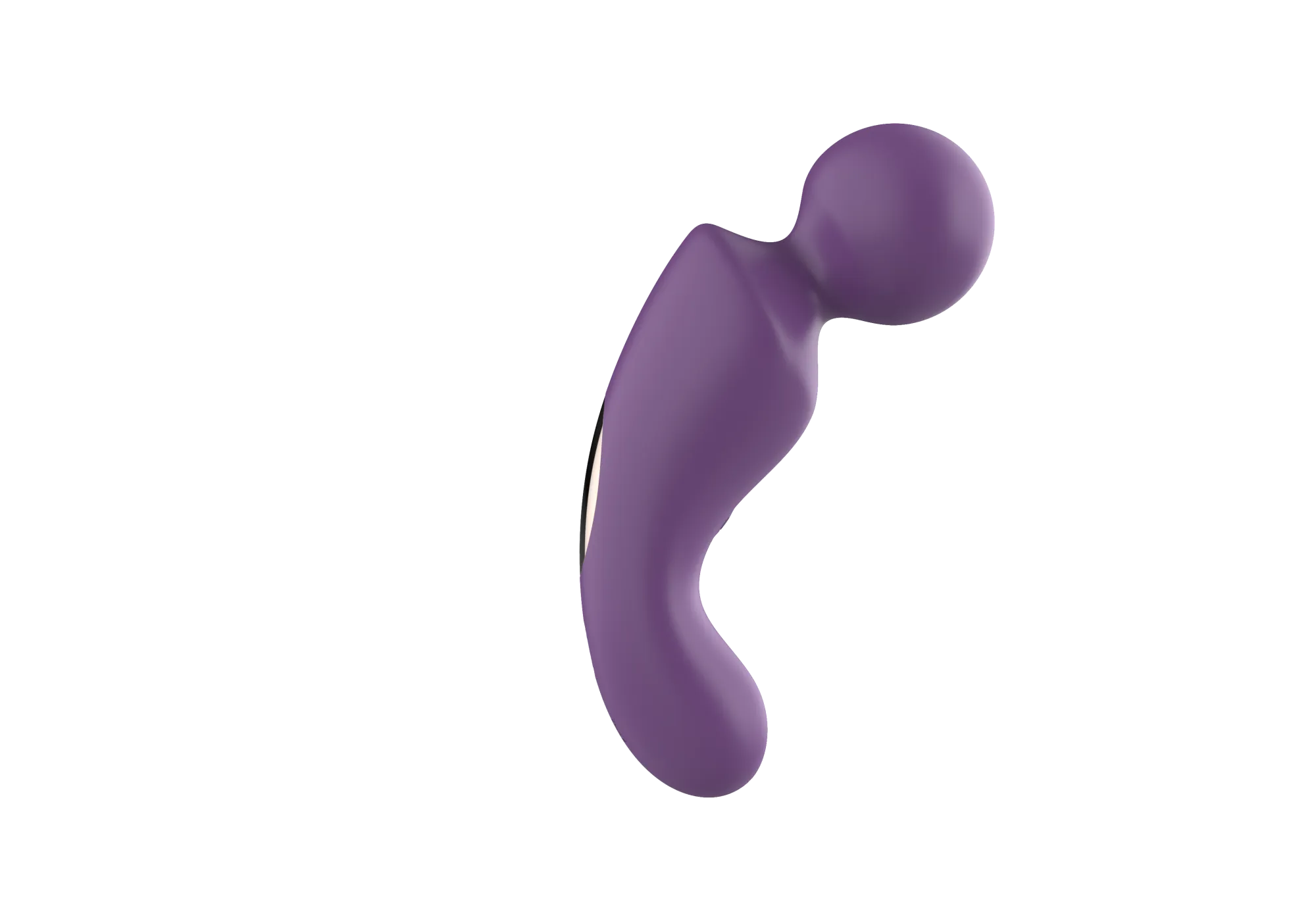 вибратор- вонд с изогнутым корпусом secwell sw24125-purple в Севастополе