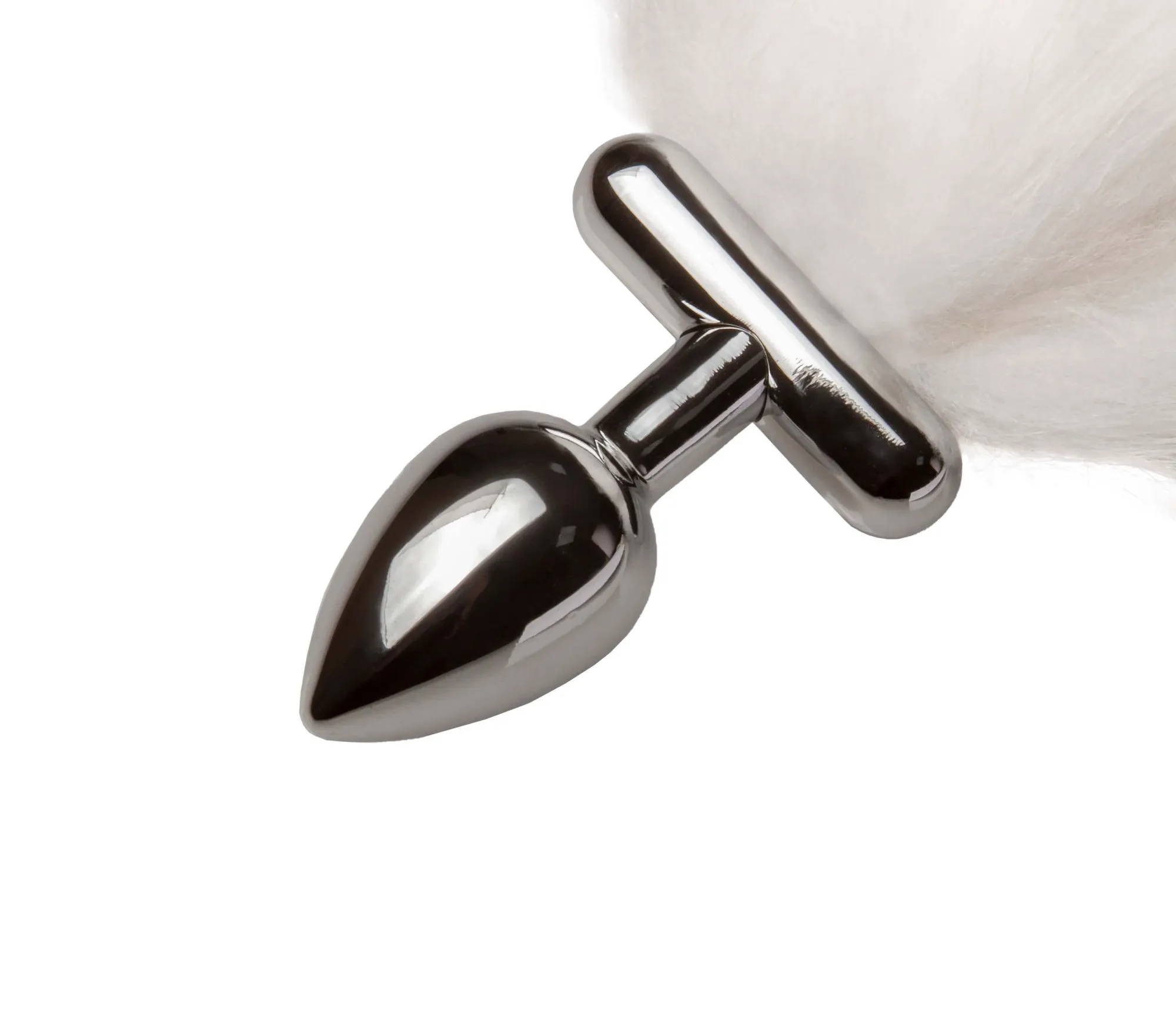 led пробка c длинным хвостом металлическая, белая в Севастополе