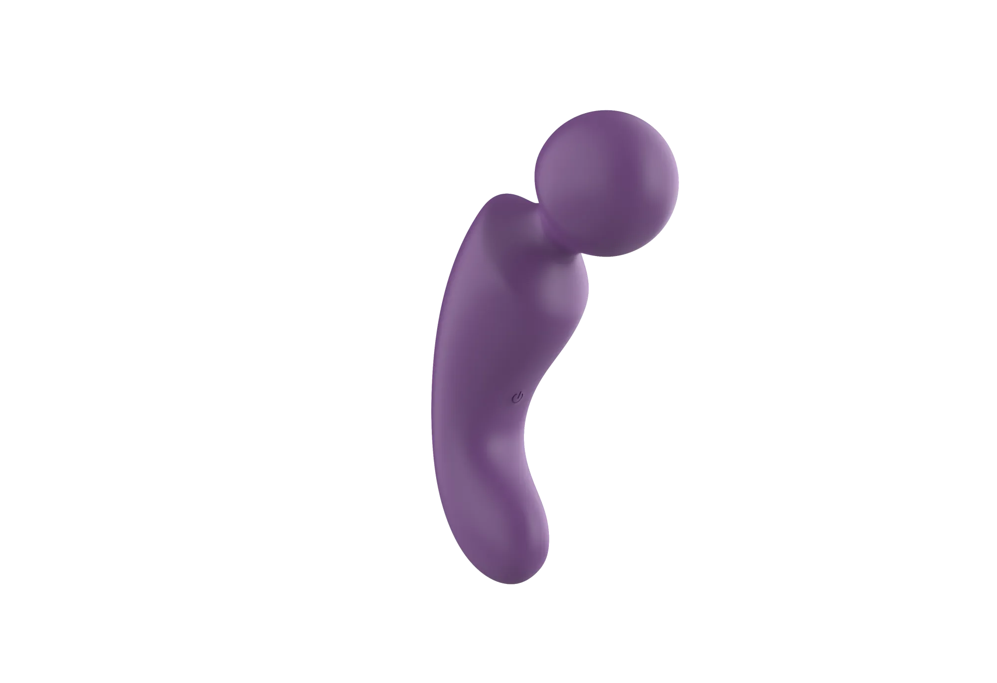 вибратор- вонд с изогнутым корпусом secwell sw24125-purple в Севастополе