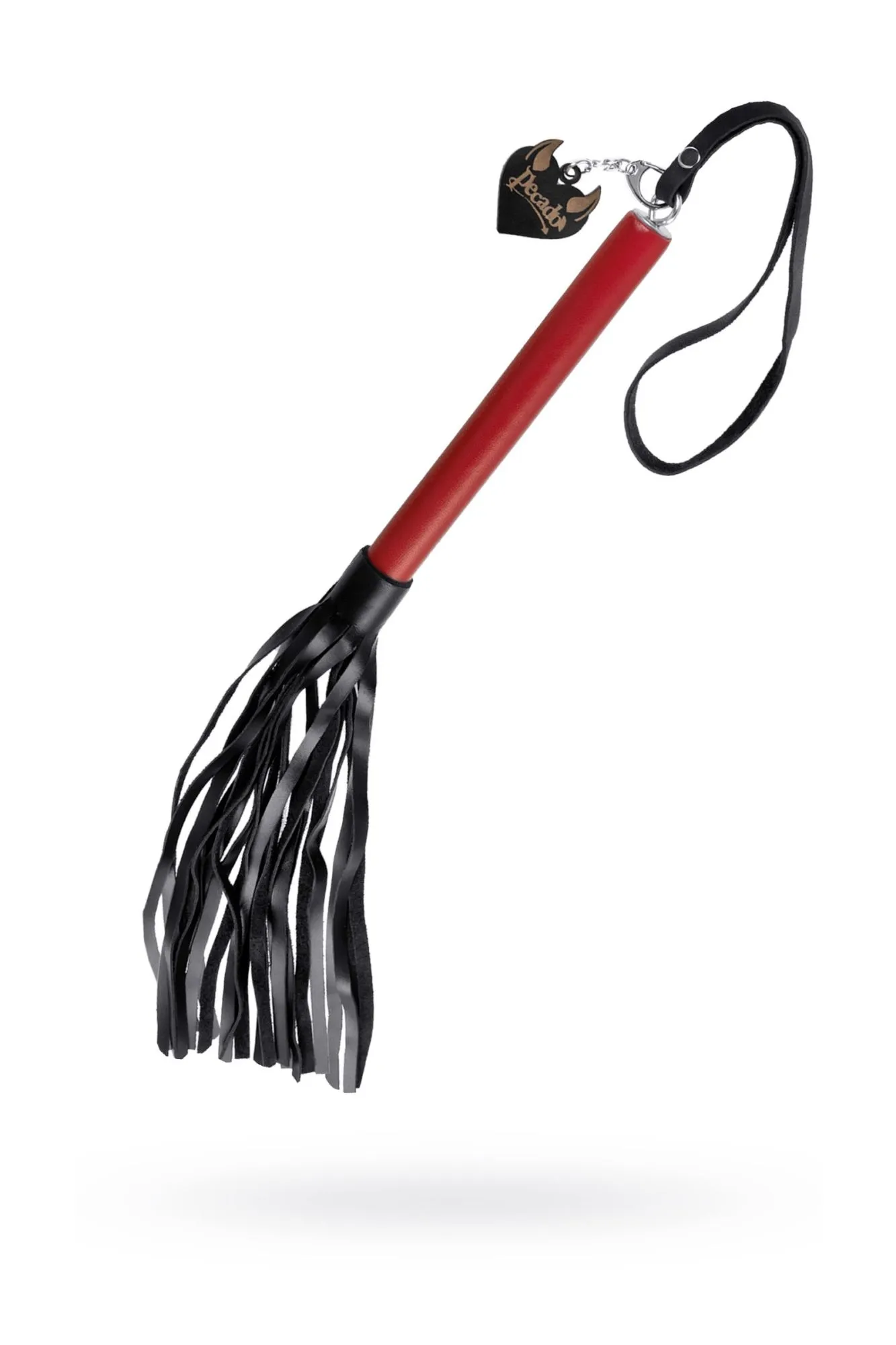 плеть pecado bdsm, красная рукоять, чёрные хлысты, натуральная кожа в Севастополе
